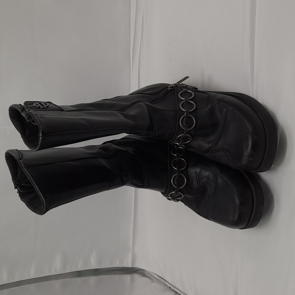 Harley Davidson Leather Boots Size Men's 8, Women's 9.5